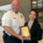 Chief Murphy receiving Secret Service Award